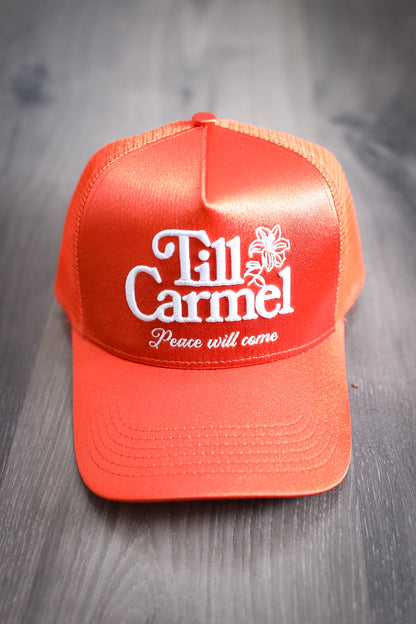 "Peace will come" Satin Trucker - Sunrise color way