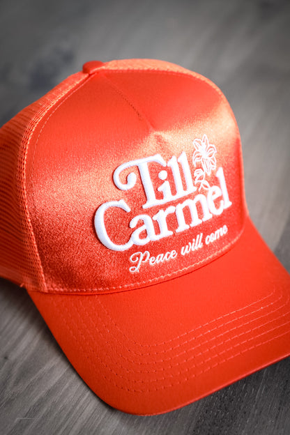 "Peace will come" Satin Trucker - Sunrise color way